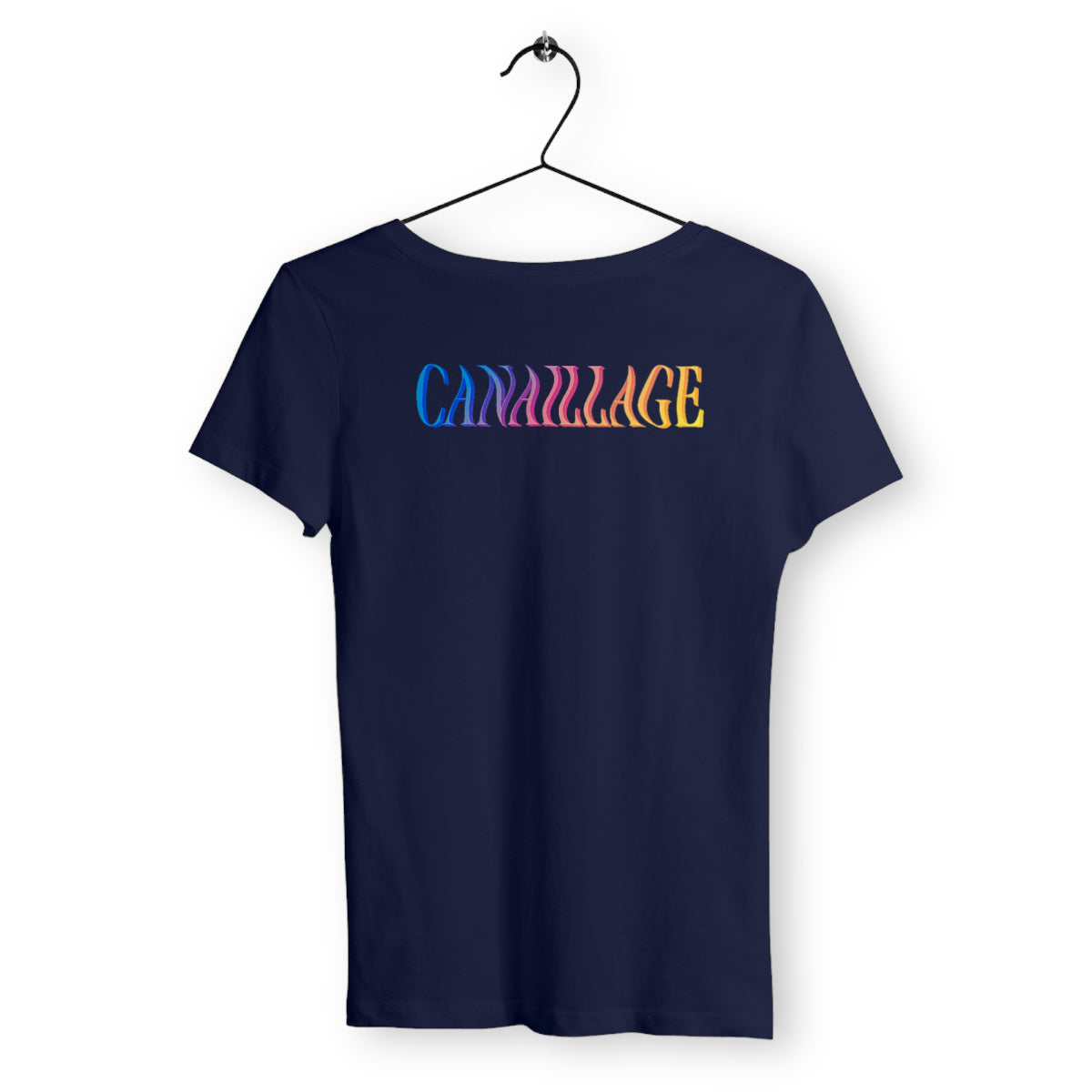 T-shirt femme canaillage color - dos_marine
