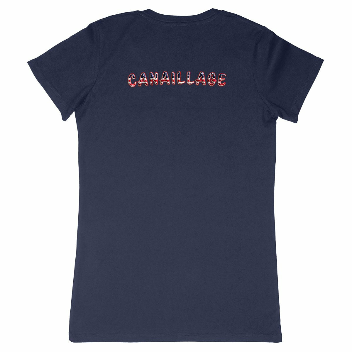 T-shirt femme canaillage USA - dos_marine