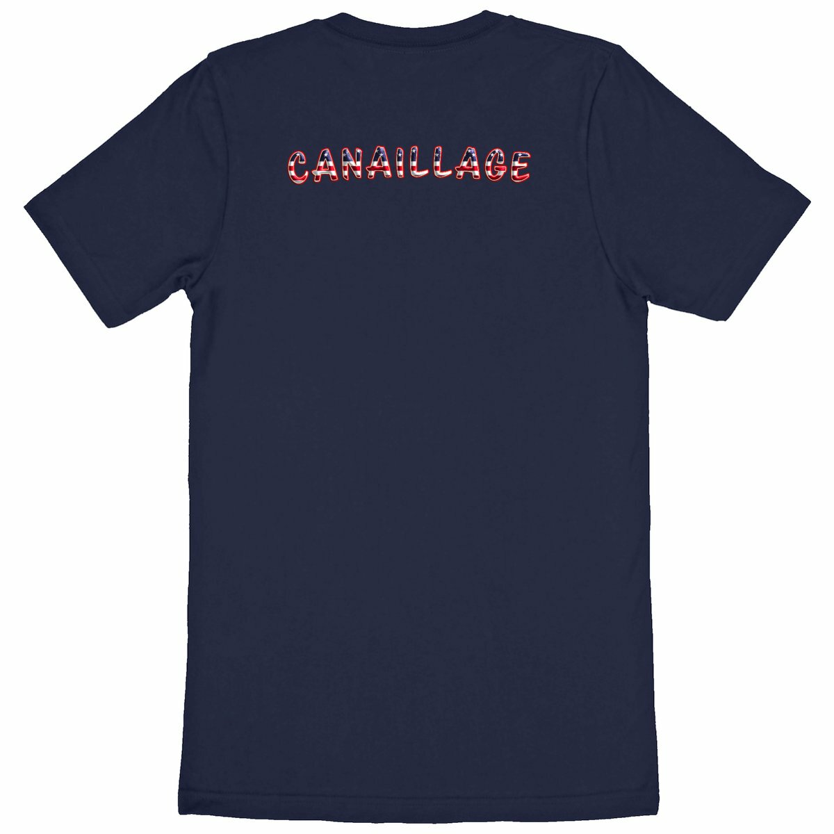 T-shirt homme canaillage USA - dos_marine