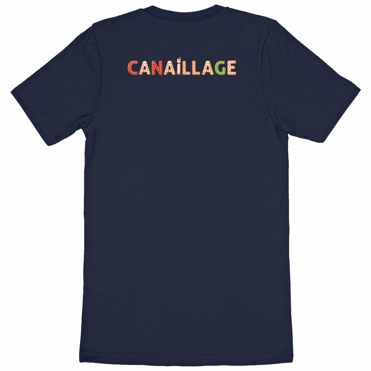 T-shirt canaillage Noël - dos_marine