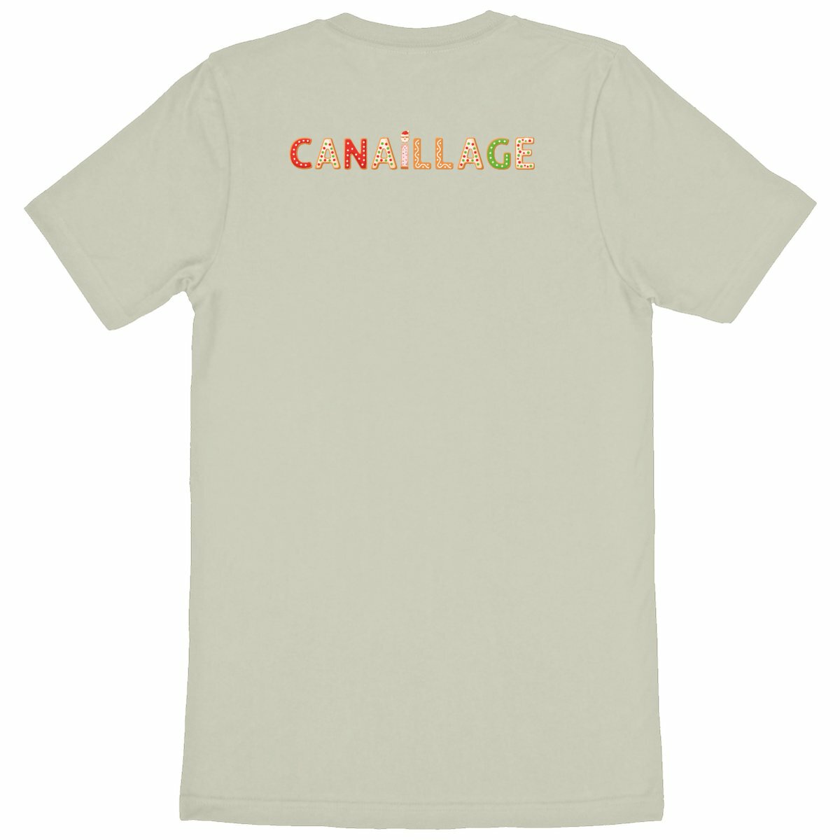 T-shirt canaillage Noël - dos_naturel