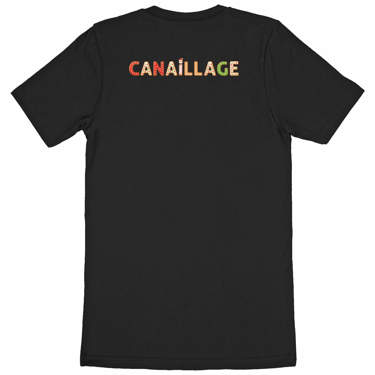 T-shirt canaillage Noël - dos_noir