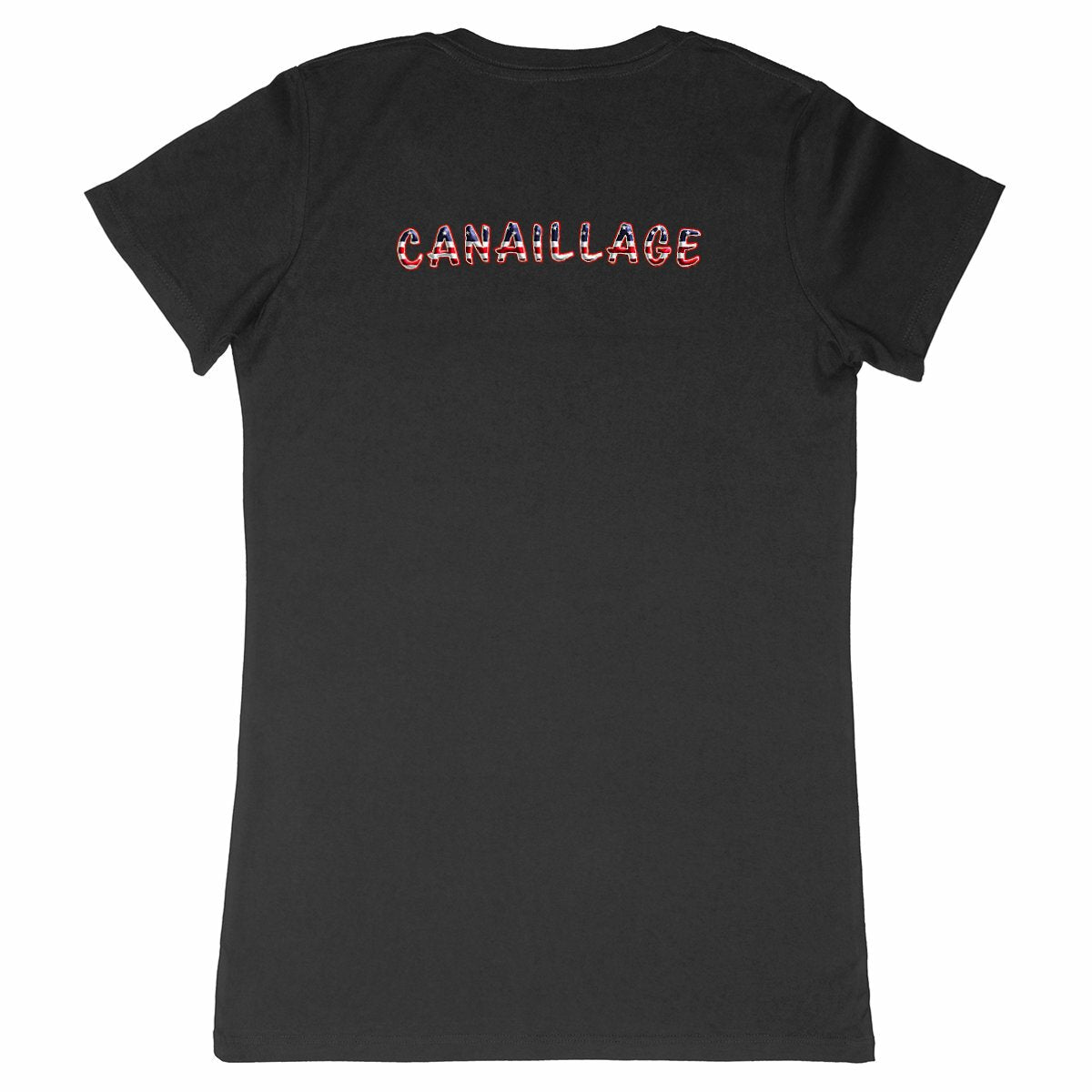 T-shirt femme canaillage USA - dos_noir