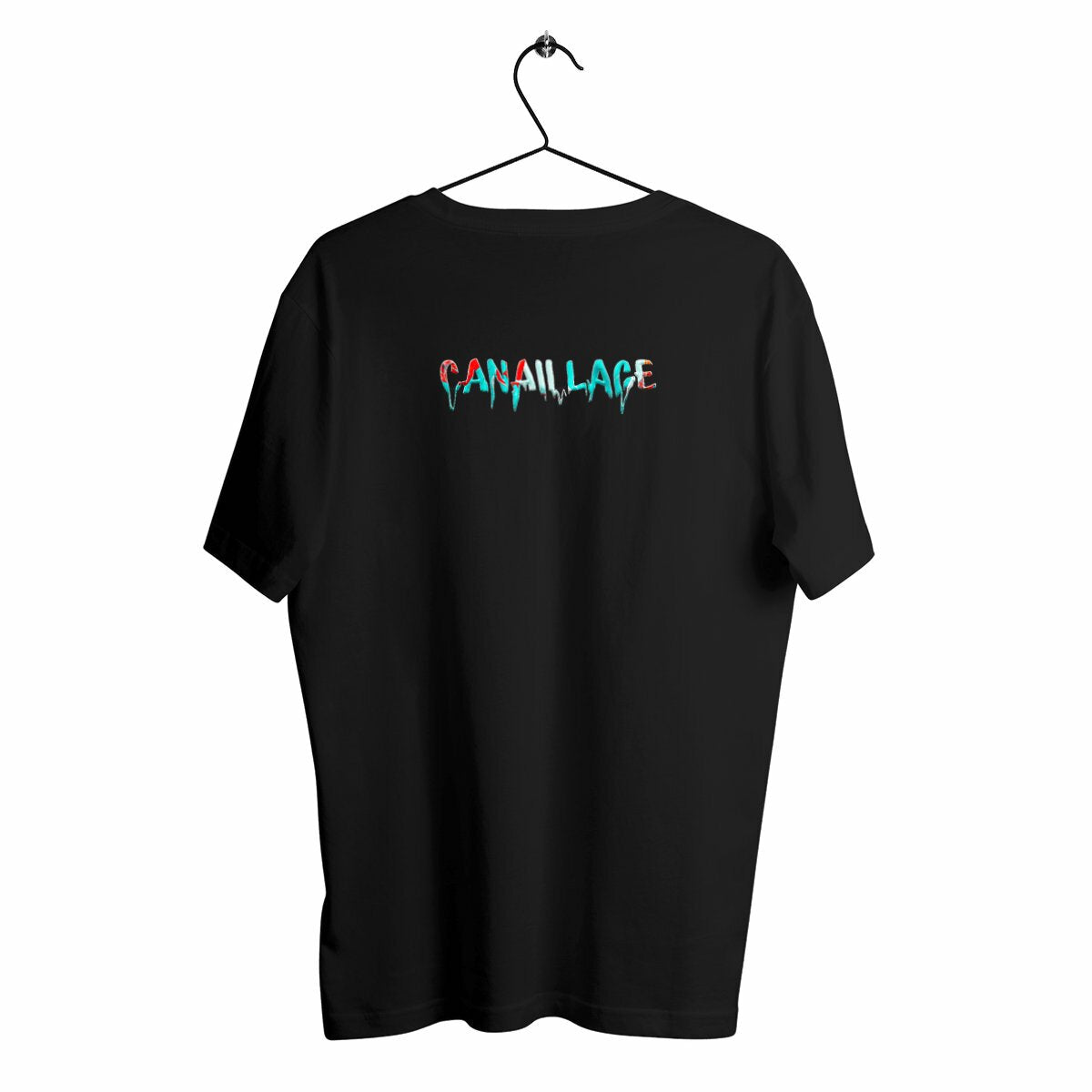T-shirt homme luxe canaillage paint - dos_noir