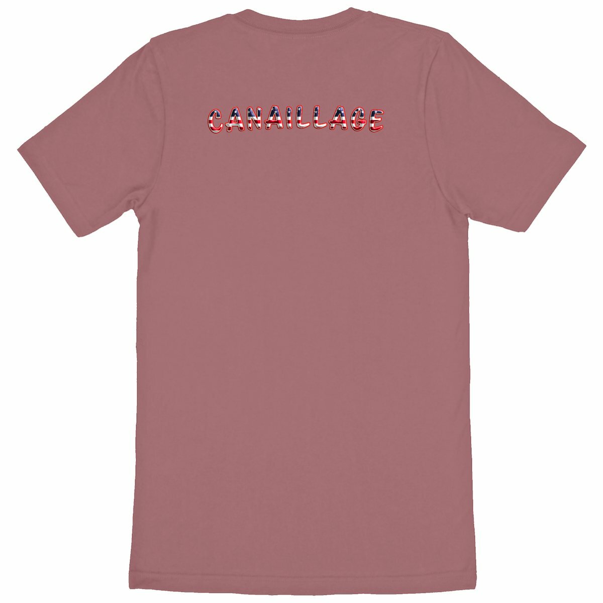 T-shirt homme canaillage USA - dos_rose