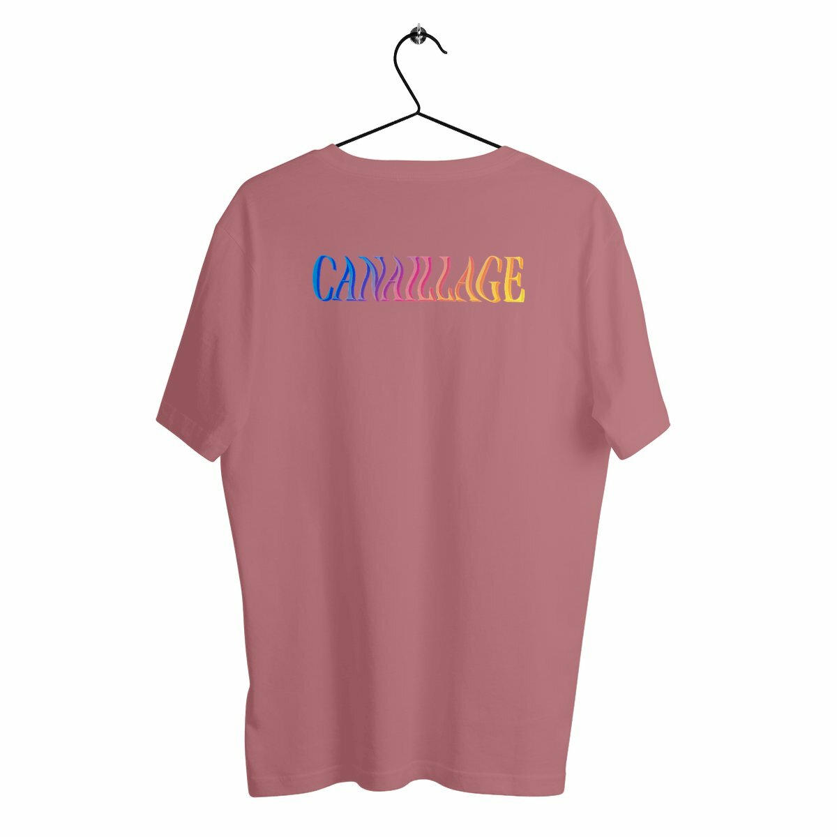 T-shirt homme canaillage color - dos_rose