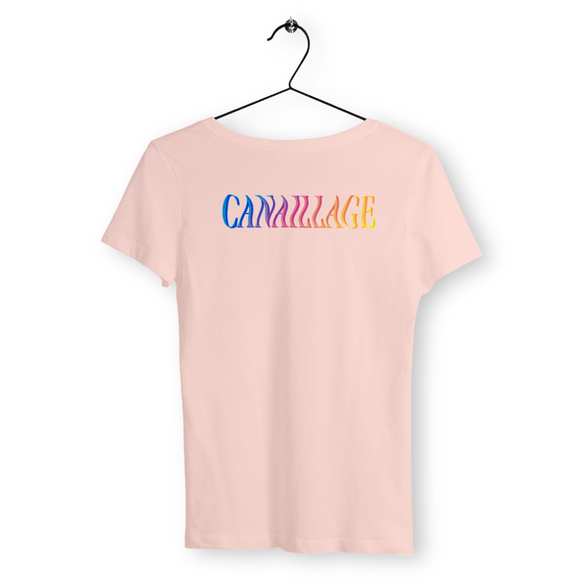 T-shirt femme canaillage color - dos_rose