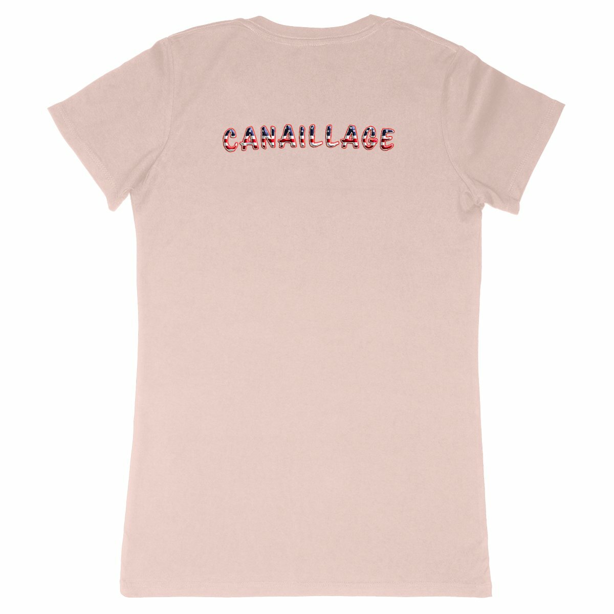 T-shirt femme canaillage USA - dos_rose