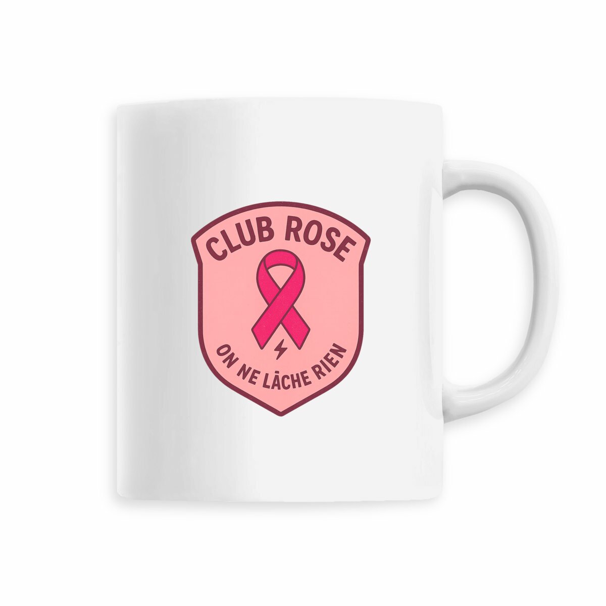 Mug céramique Club rose - face_2