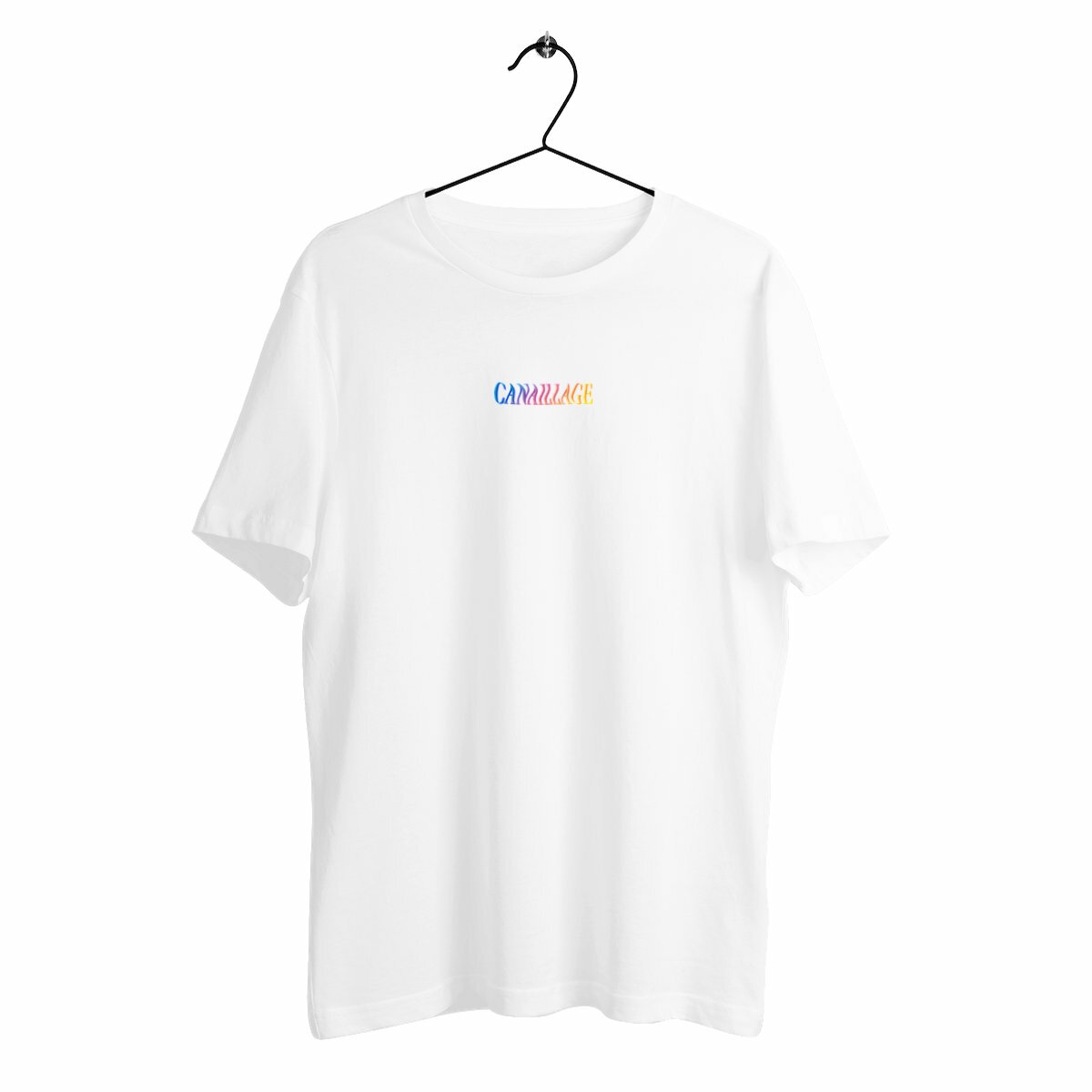T-shirt homme canaillage color - face_blanc
