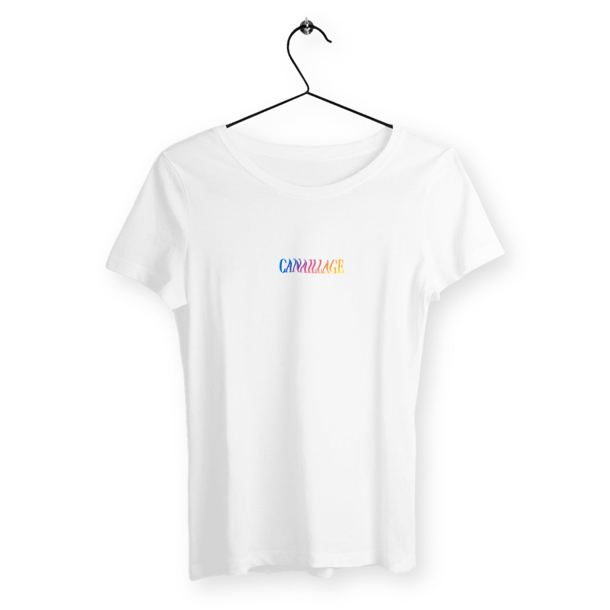 T-shirt femme canaillage color - face_blanc