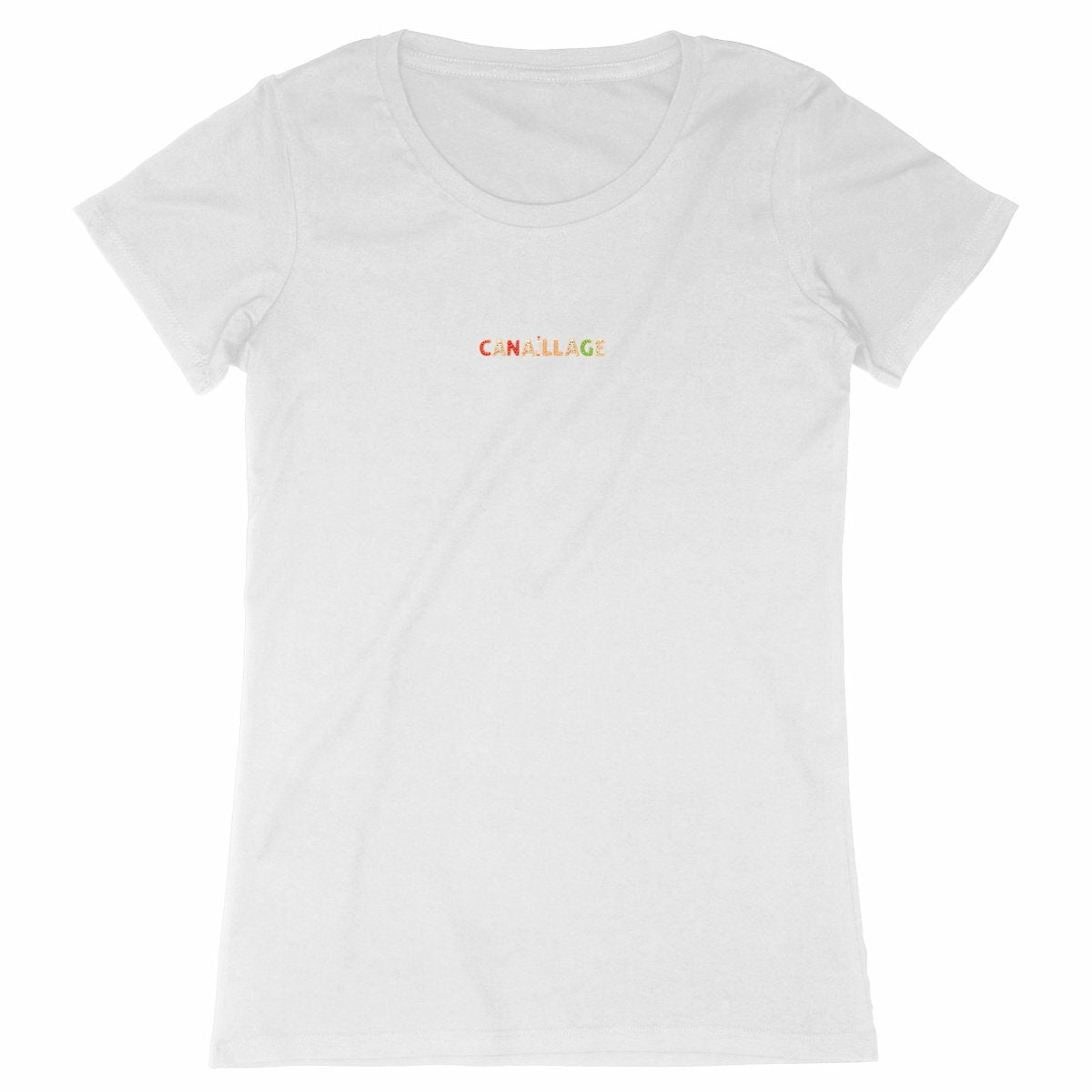T-shirt femme canaillage Noël - face_blanc