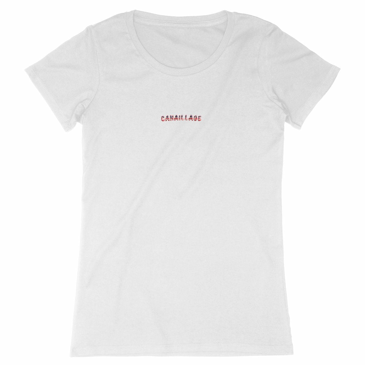 T-shirt femme canaillage USA - face_blanc