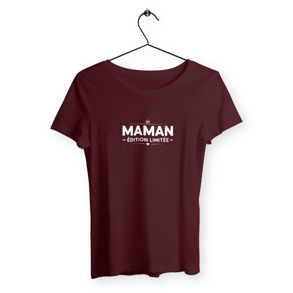 T-shirt femme Maman édition limitée - face_bordeaux