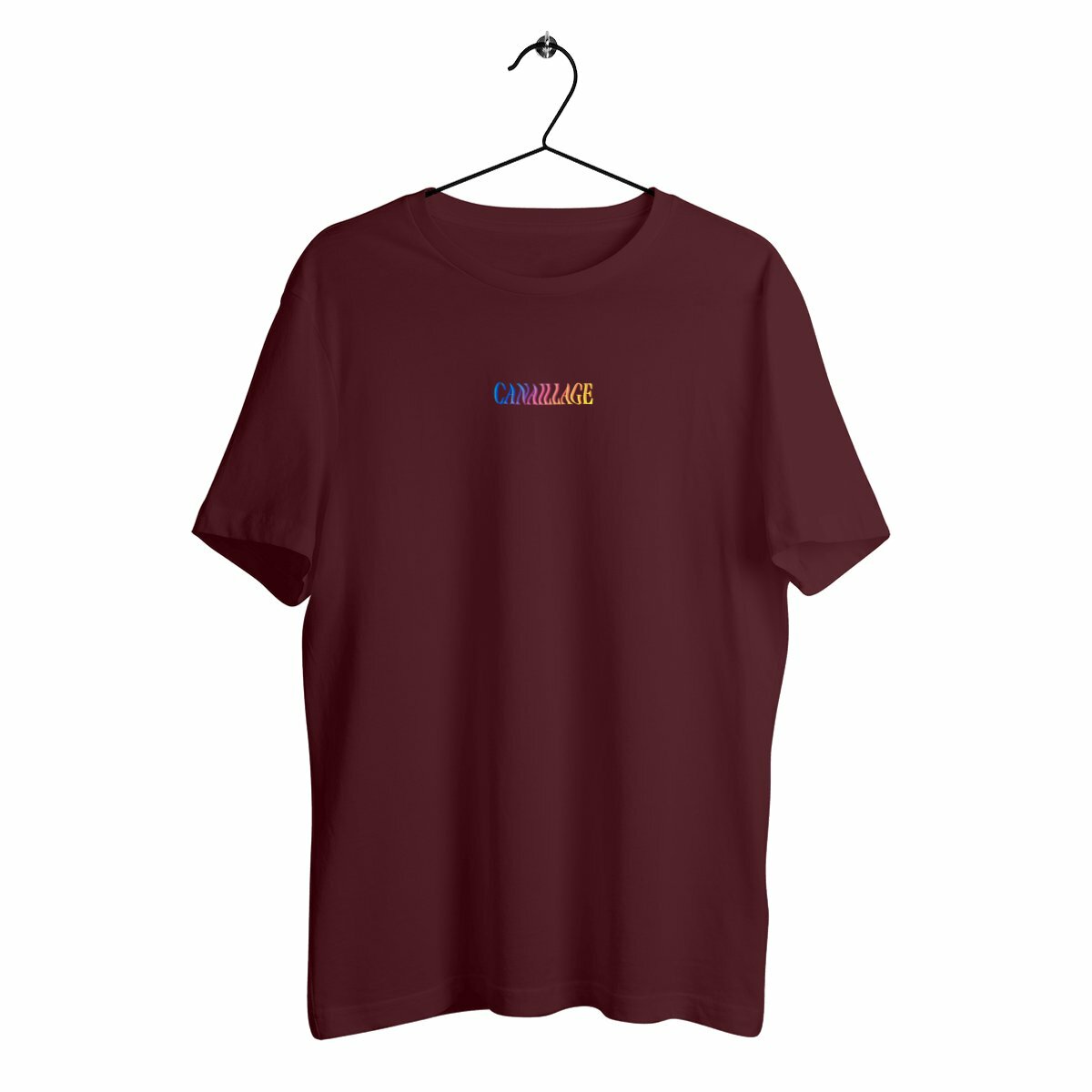 T-shirt homme canaillage color - face_bordeaux
