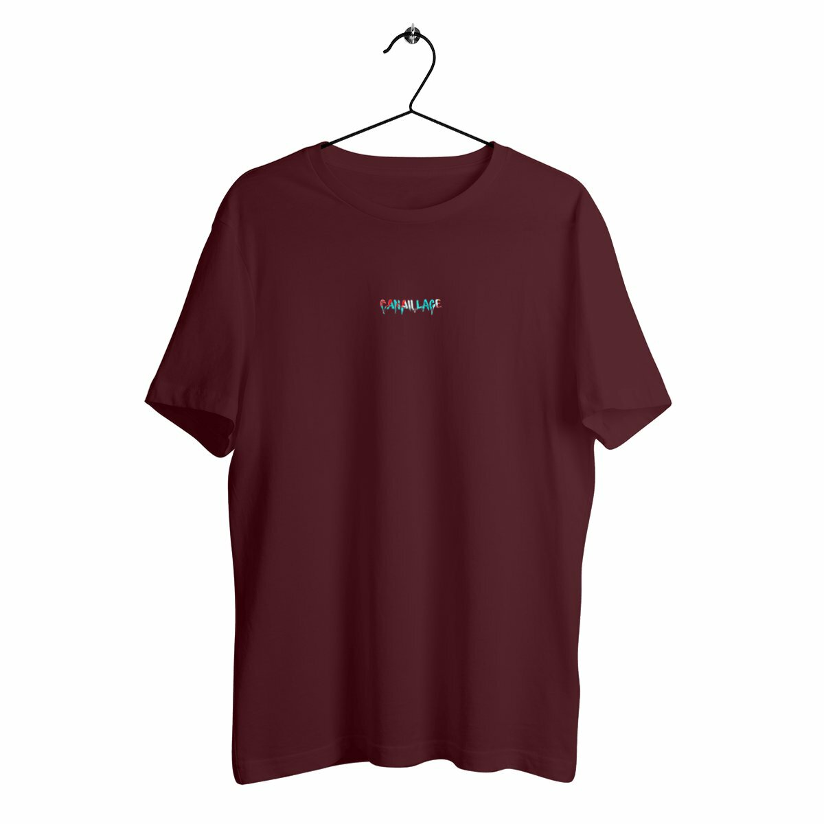 T-shirt homme luxe canaillage paint - face_bordeaux