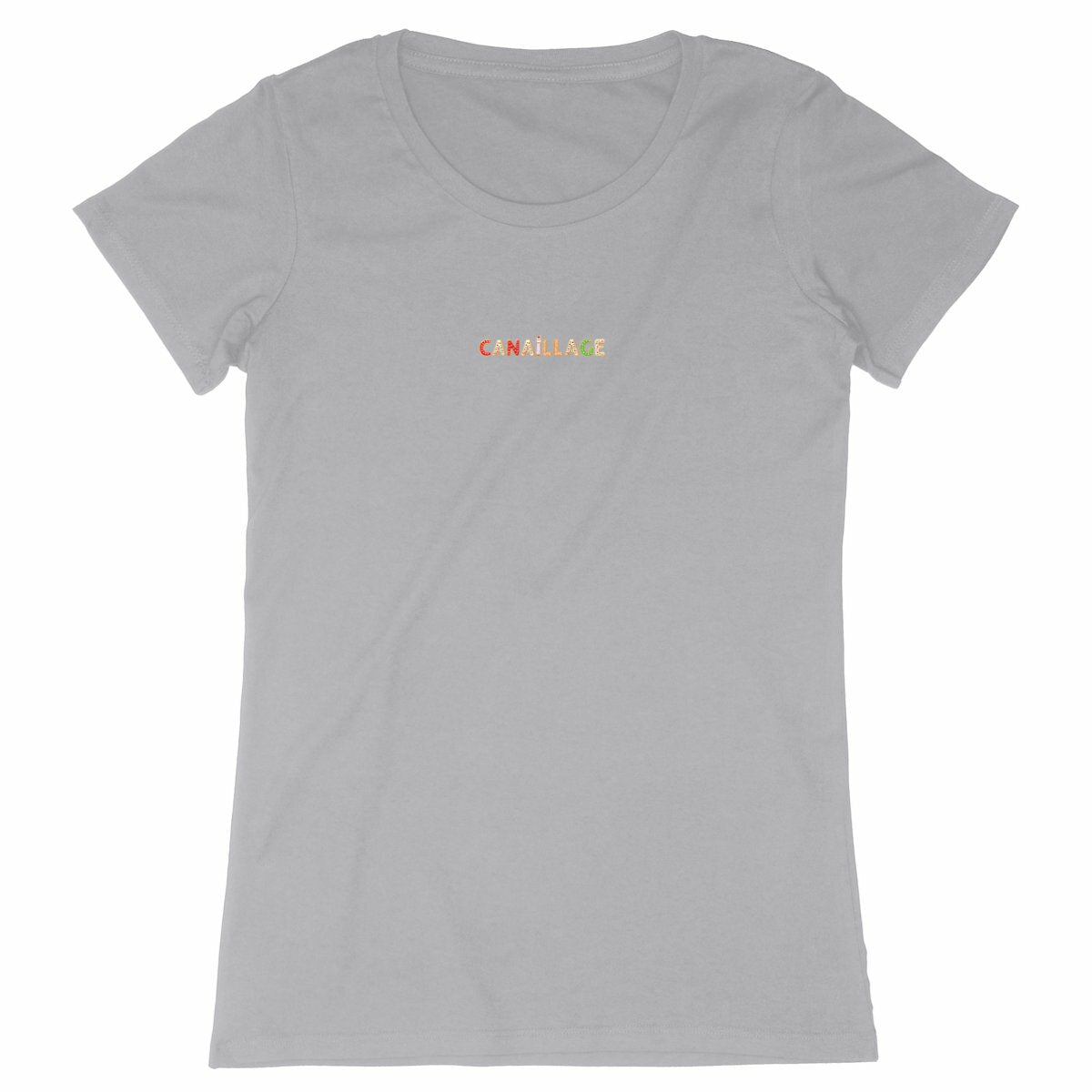 T-shirt femme canaillage Noël - face_gris