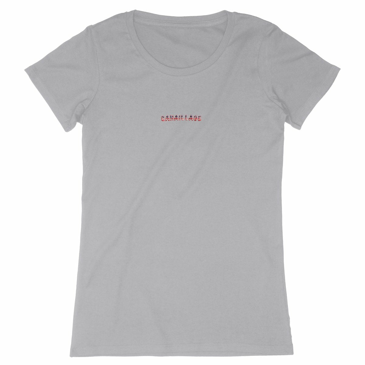 T-shirt femme canaillage USA - face_gris