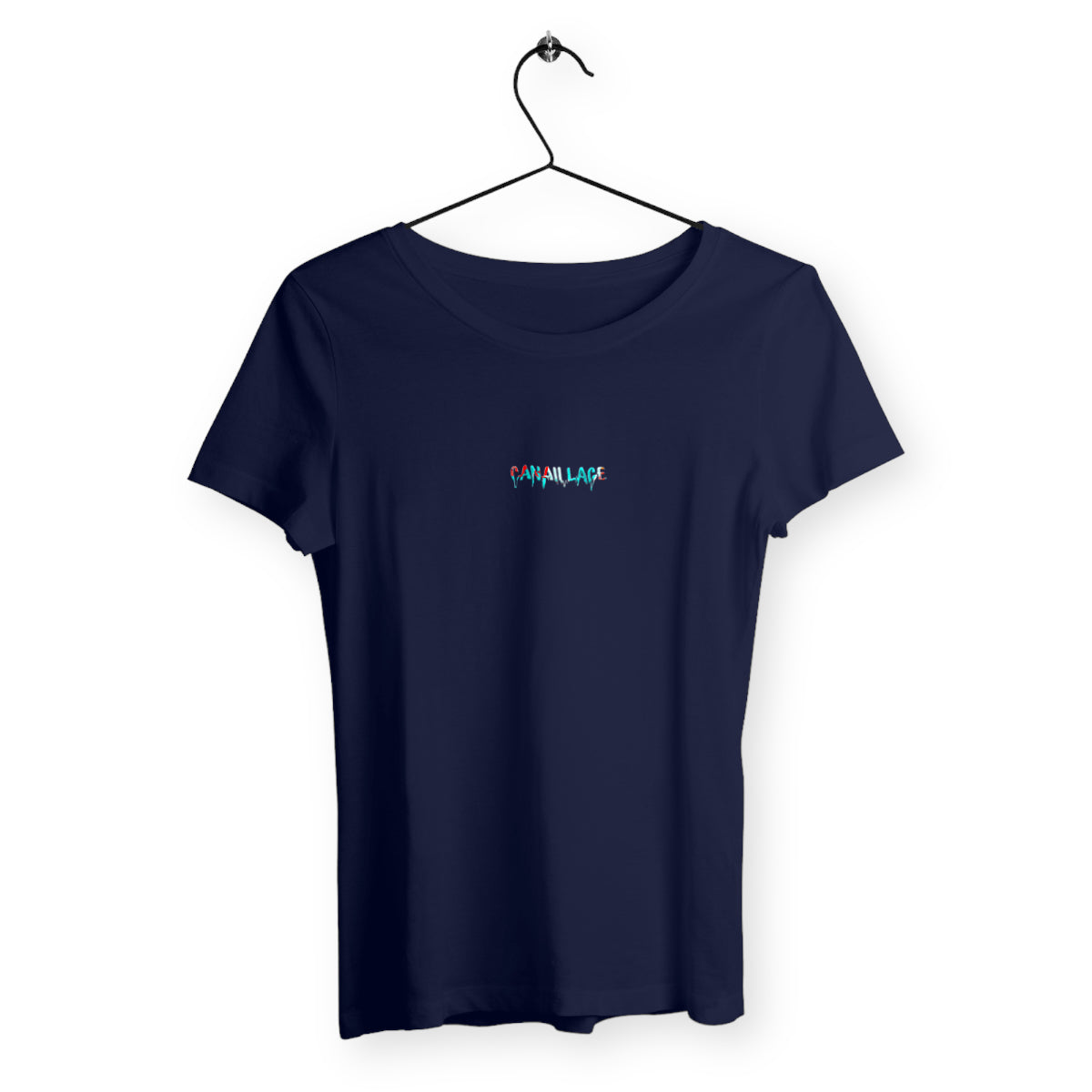 T-shirt femme canaillage paint - face_marine