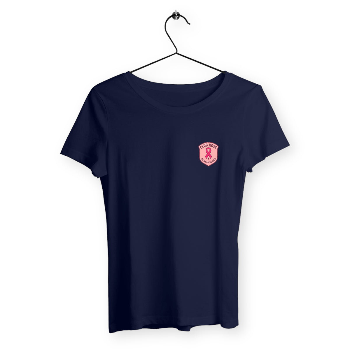 T-shirt femme Club rose - face_marine