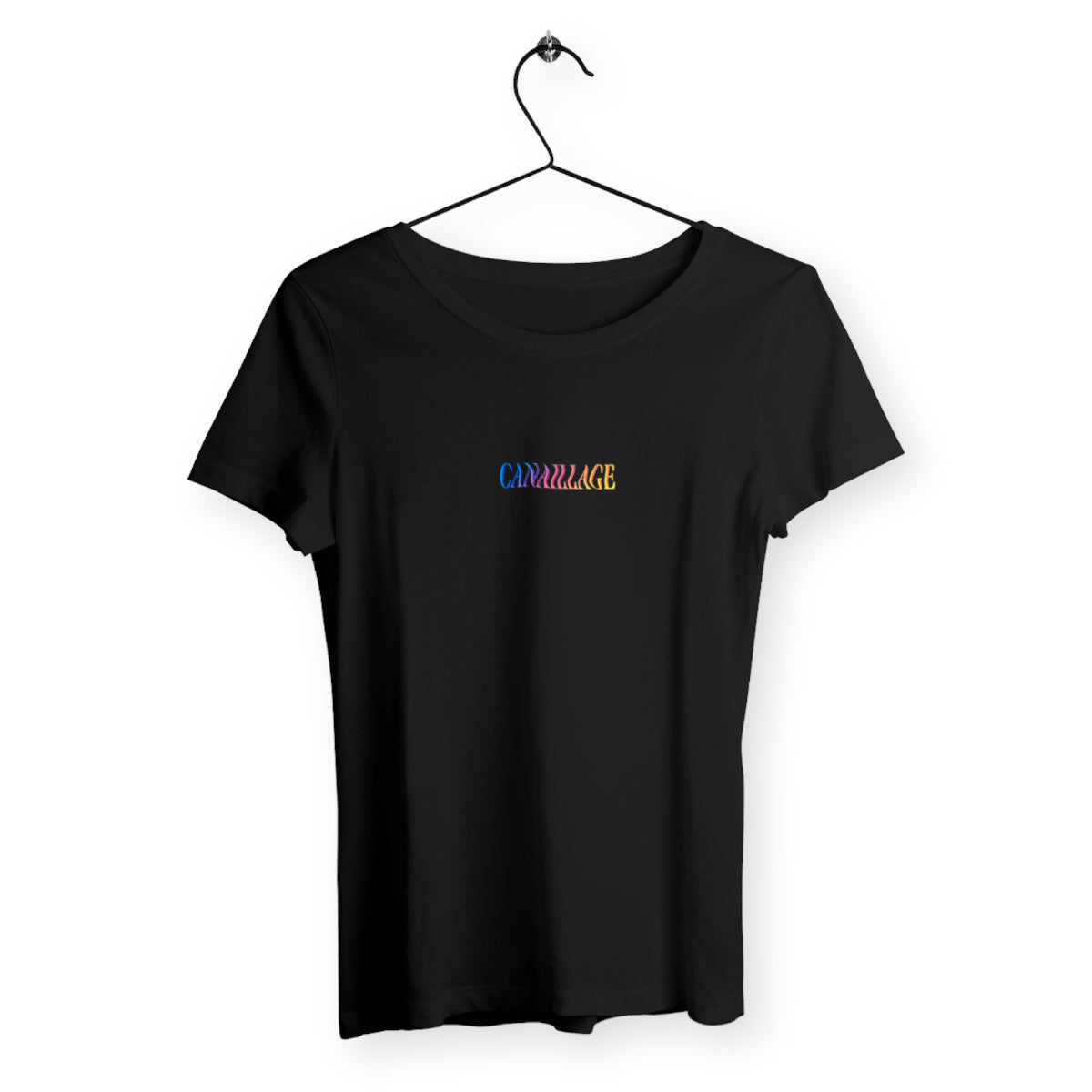 T-shirt femme canaillage color - face_noir