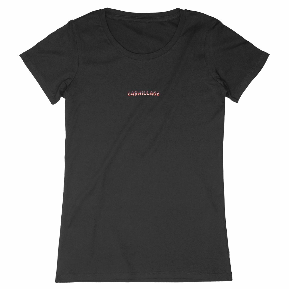 T-shirt femme canaillage USA - face_noir
