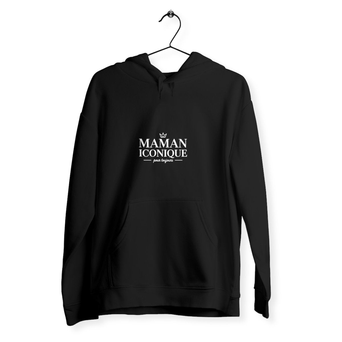 Sweat femme Maman iconique - face_noir