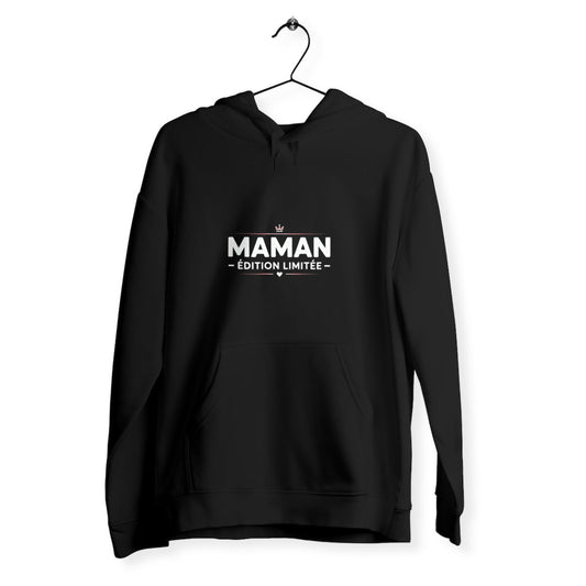 Sweat femme Maman édition limitée - face_noir