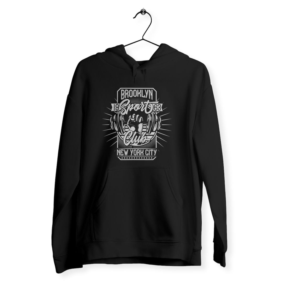 Sweat unisexe Brooklyn Club NYC - face_noir