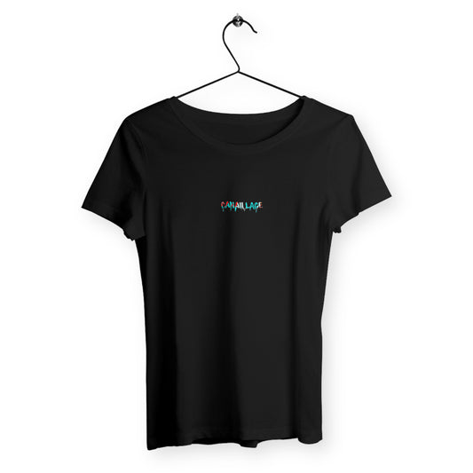 T-shirt femme canaillage paint - face_noir
