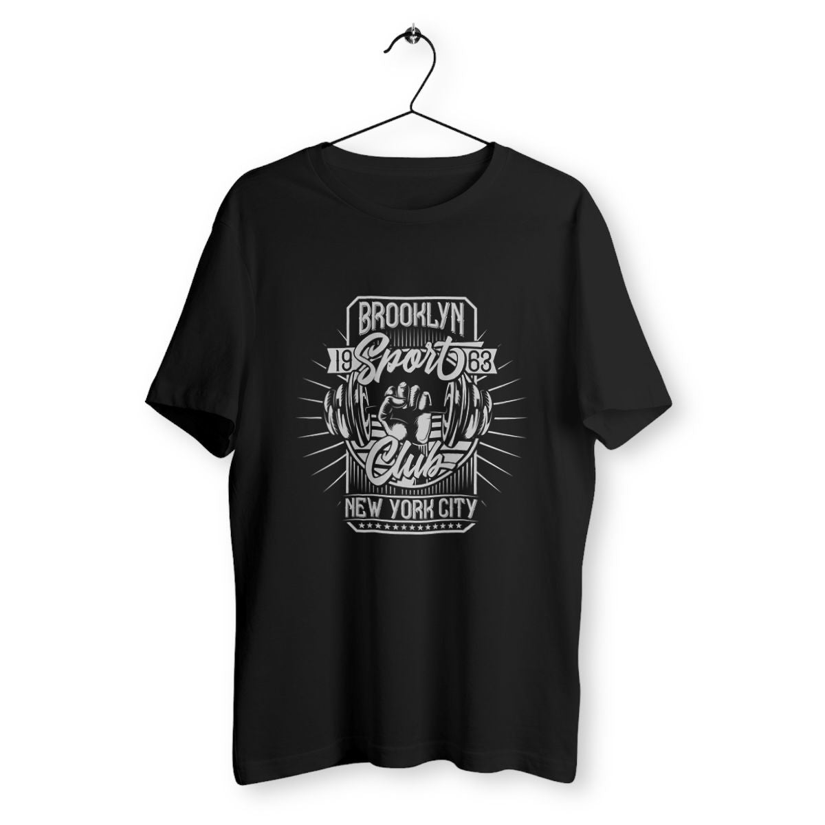 T-shirt homme Brooklyn Club NYC - face_noir