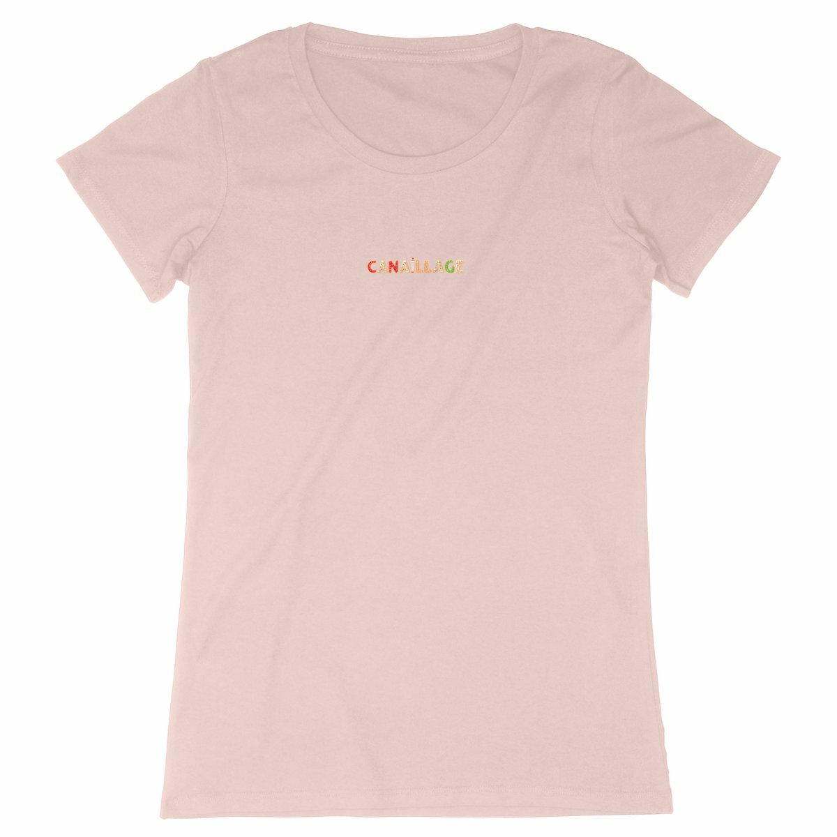 T-shirt femme canaillage Noël - face_rose