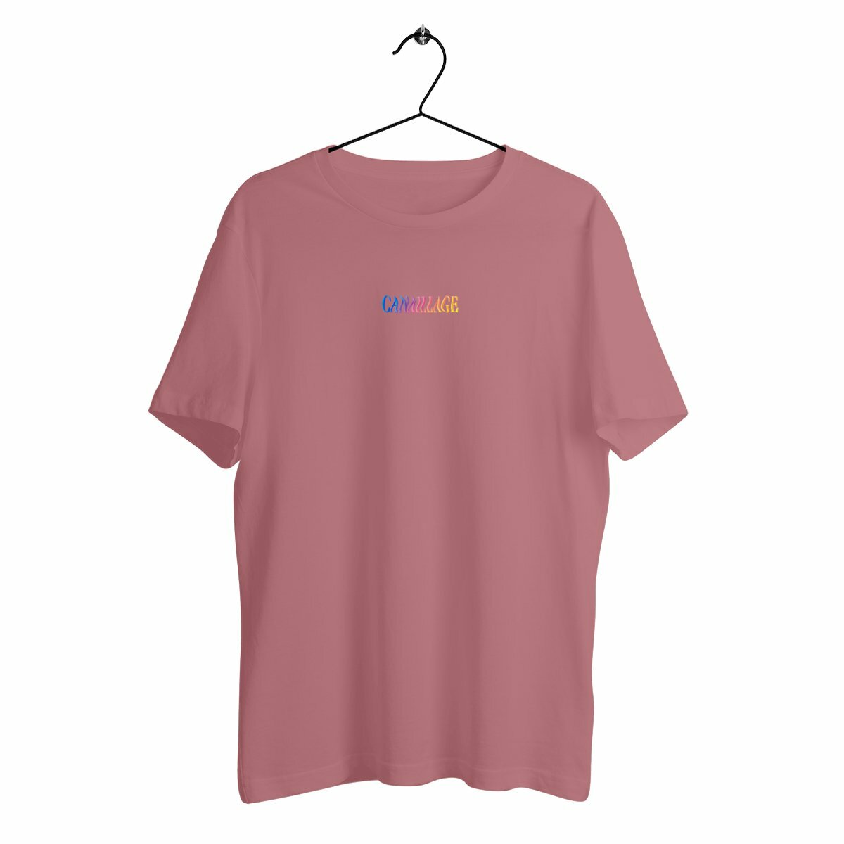 T-shirt homme canaillage color - face_rose