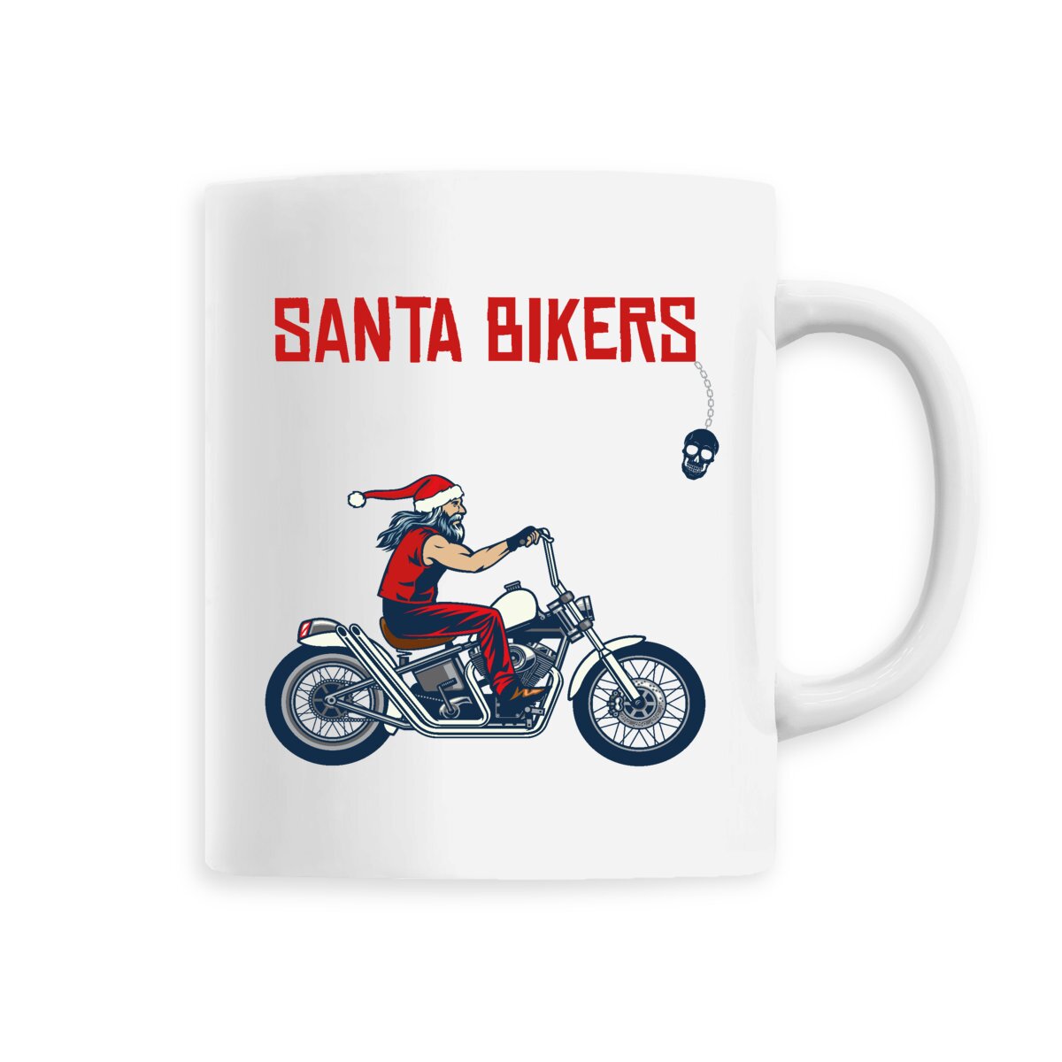 Mug céramique santa bikers