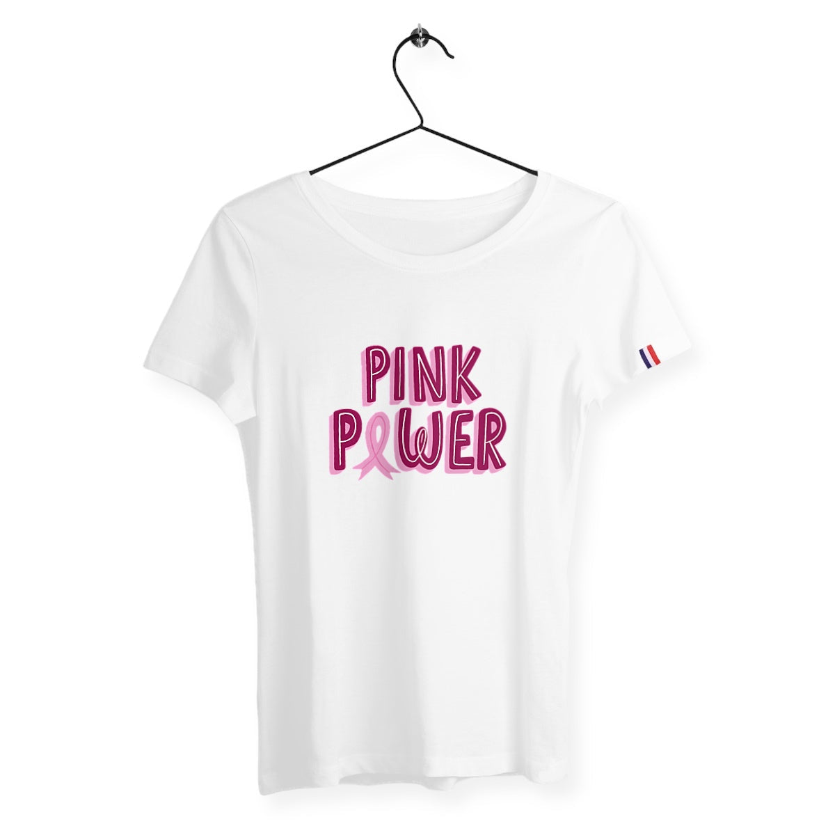 T-shirt femme pink power France édition