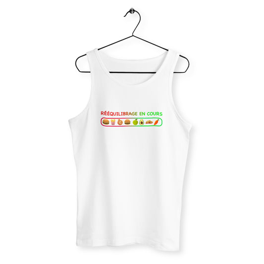 Débardeur homme rééquilibrage en cours