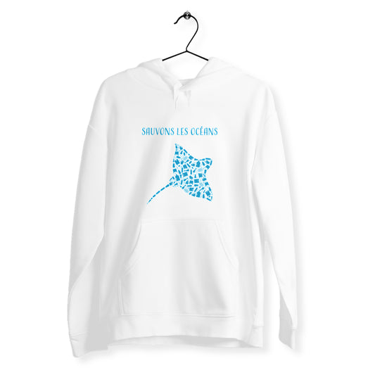 Sweat unisexe sauvons les océans manta