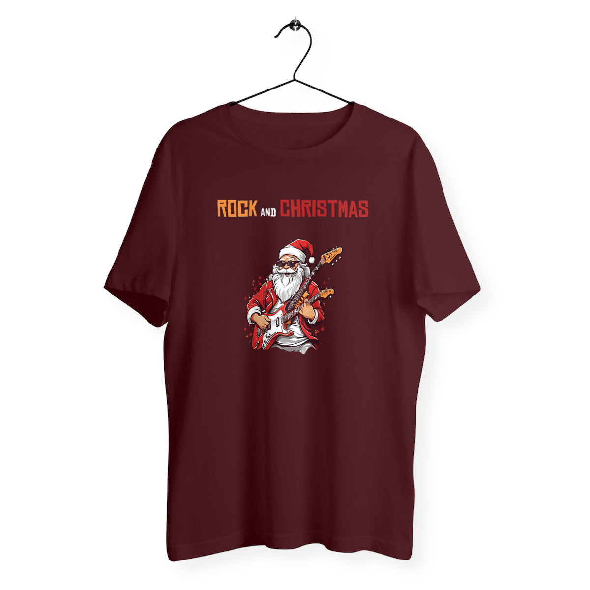 t-shirt homme rock and christmas
