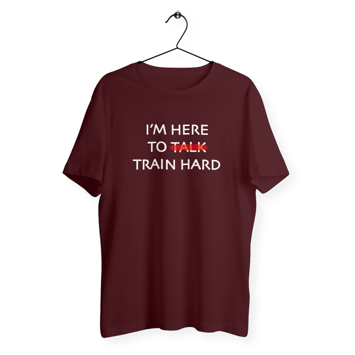 t-shirt homme i m here to train hard