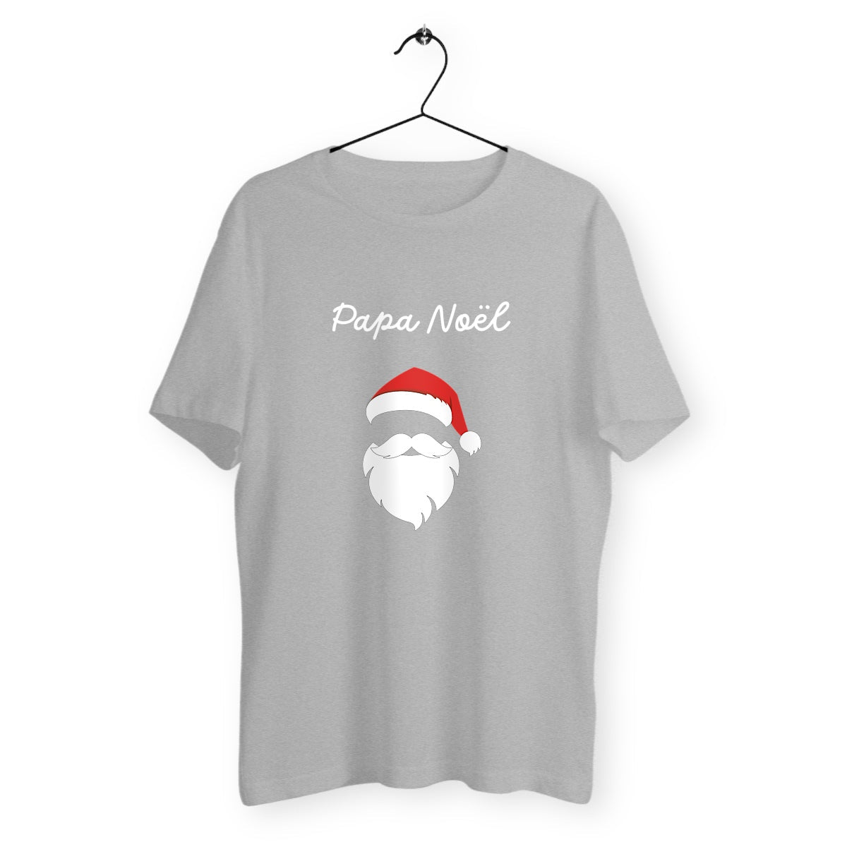 T-shirt homme papa Noël blanc