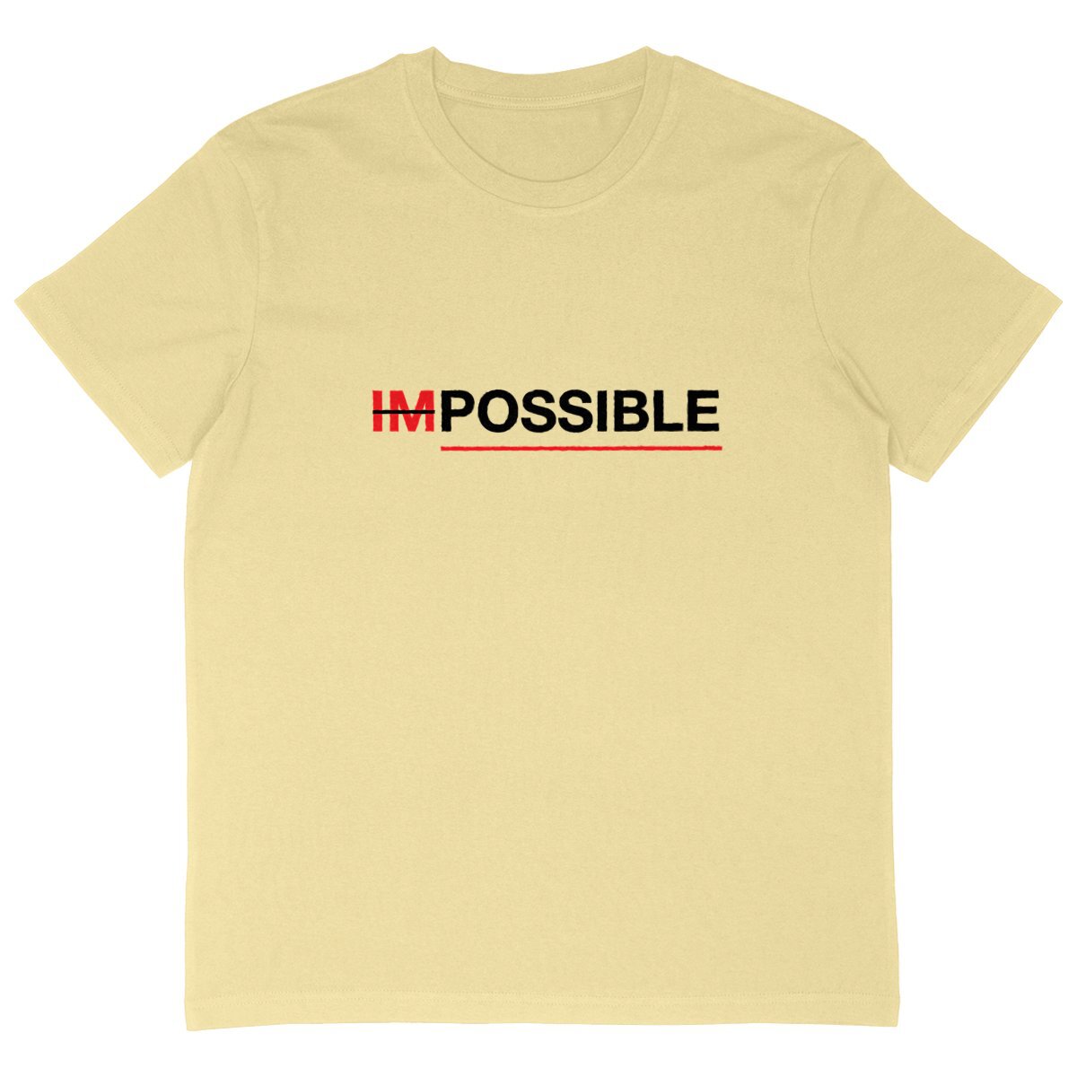 T-shirt homme oversize "possible" blanc