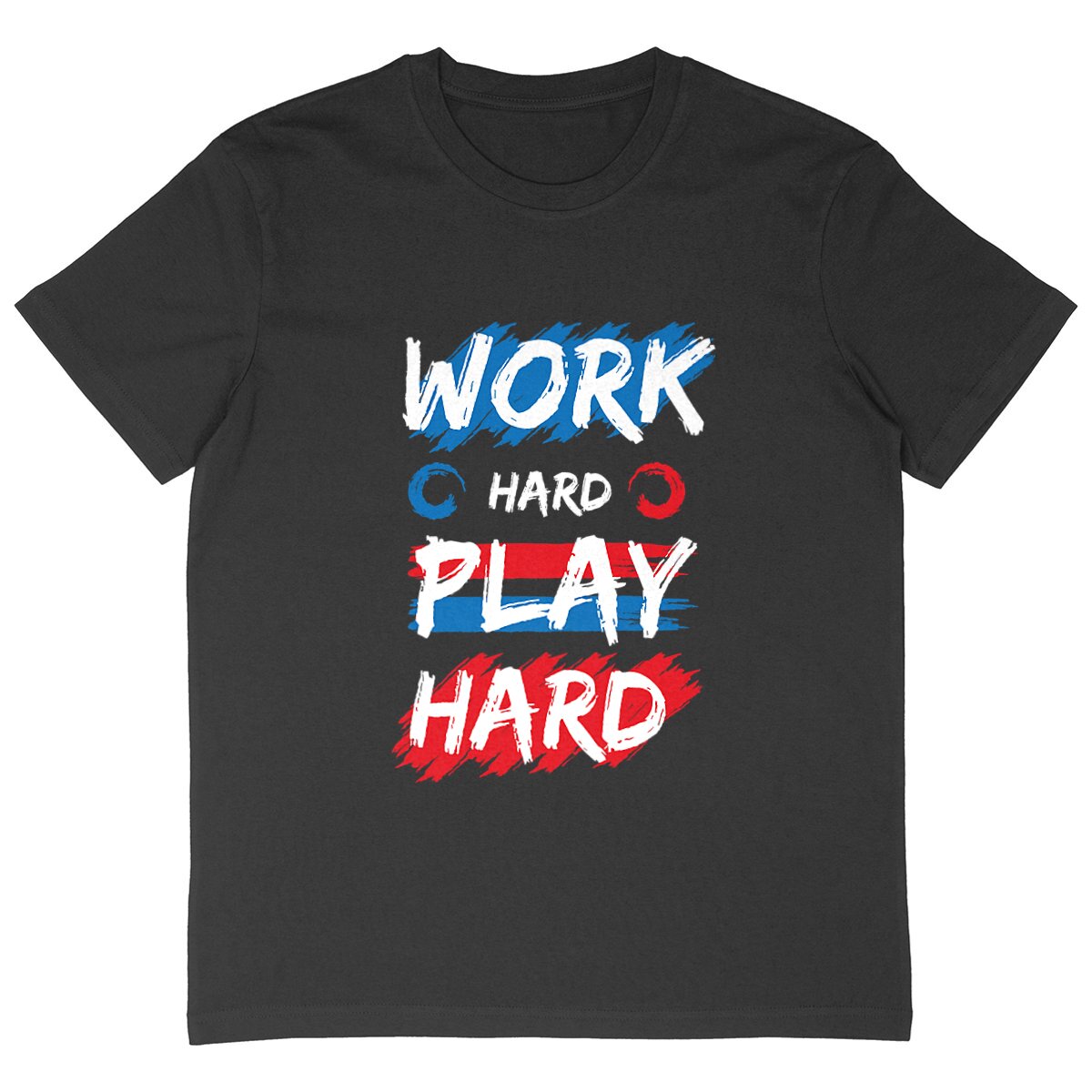 T-shirt homme oversize work hard play hard